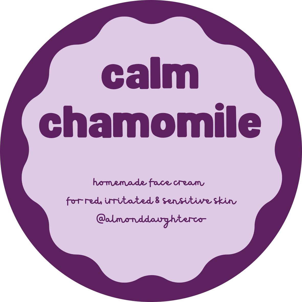 calm chamomile face cream