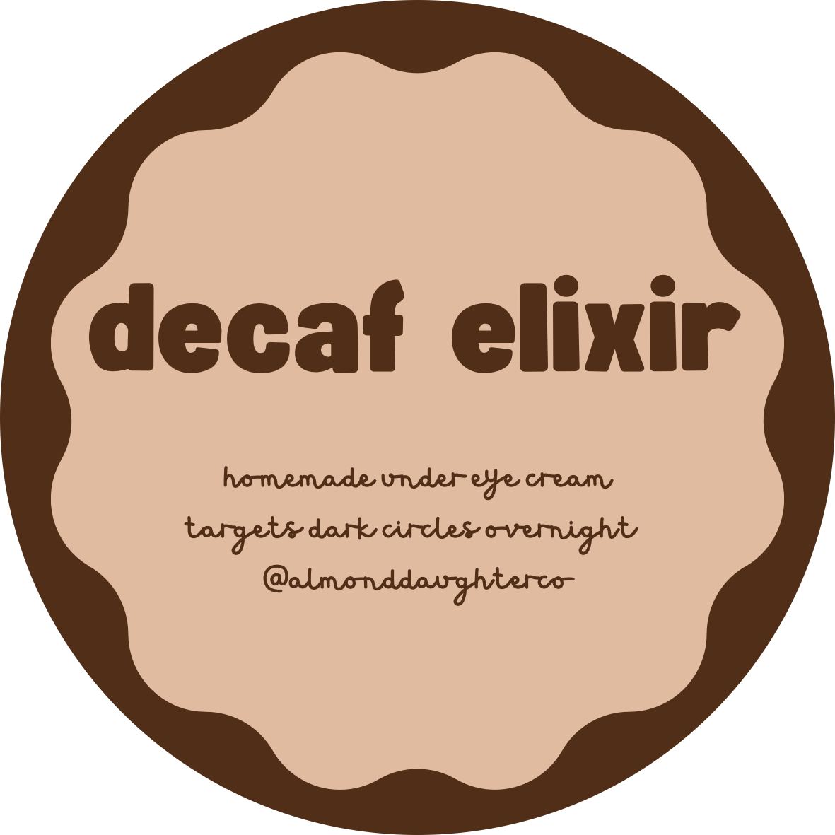 decaf elixir under eye cream